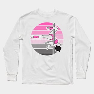 Pole Dancer Pink in Sphere Long Sleeve T-Shirt